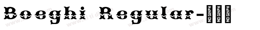Boeghi Regular字体转换